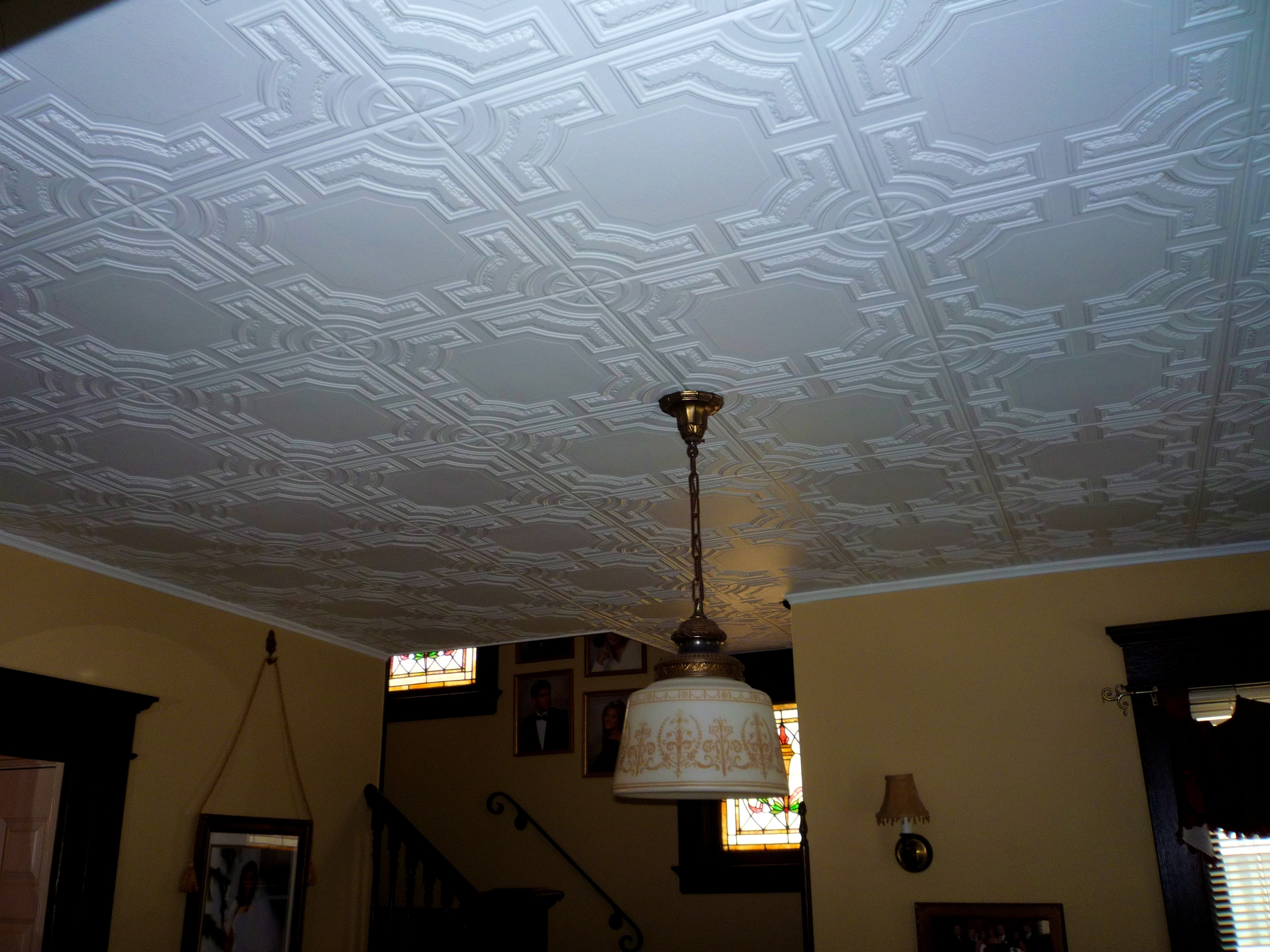 Thin Plastic Ceiling Tileskitchen interesting chateau faux tin ceiling tile glue