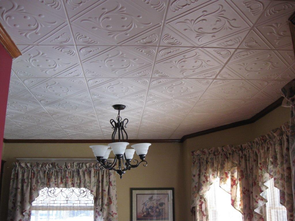 Wallpaper On Drop Ceiling Tiles