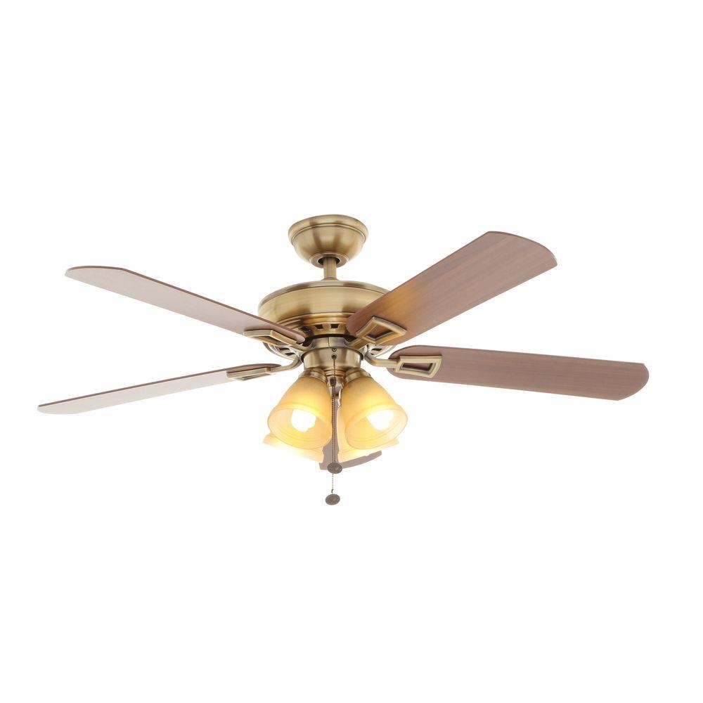 Antique Brass Ceiling Fans With Lights