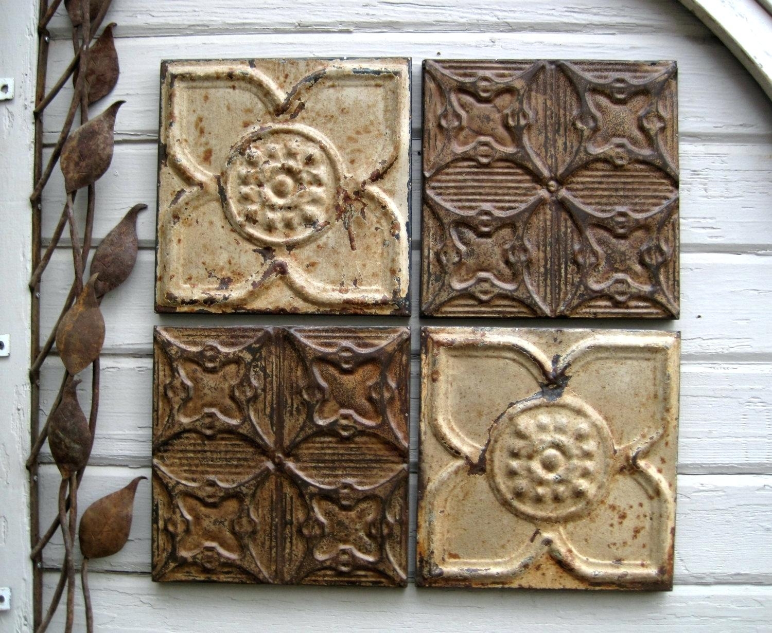 Permalink to Antique Ceiling Tiles Wall Decor