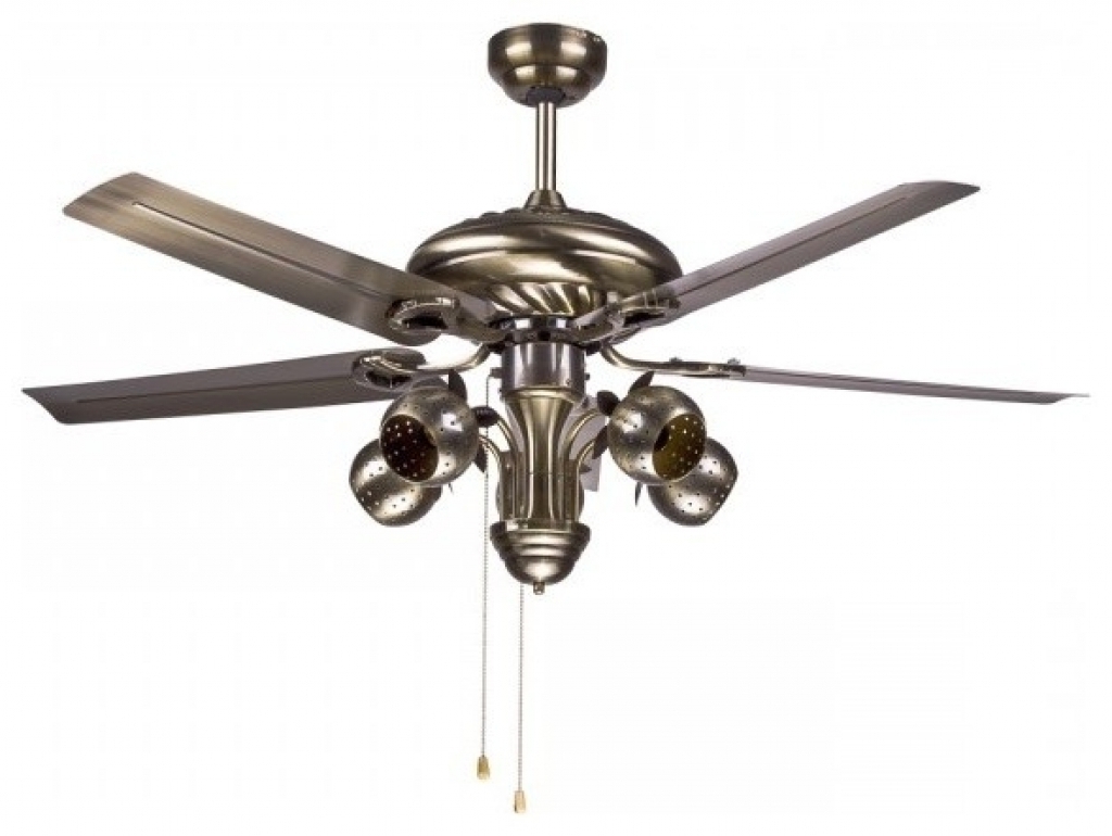 Brass Ceiling Fans Without Lights