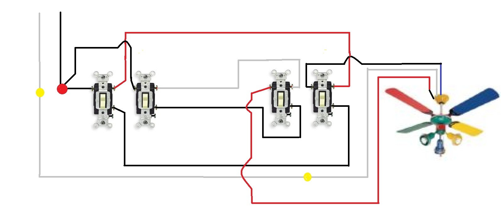 Permalink to Ceiling Fan Light Switch Wiring Diagram