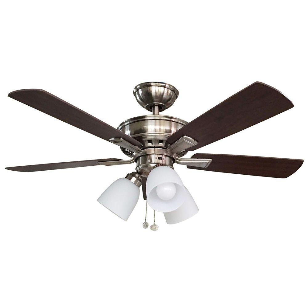 Permalink to Ceiling Fan With Light Kit Brushed Nickel