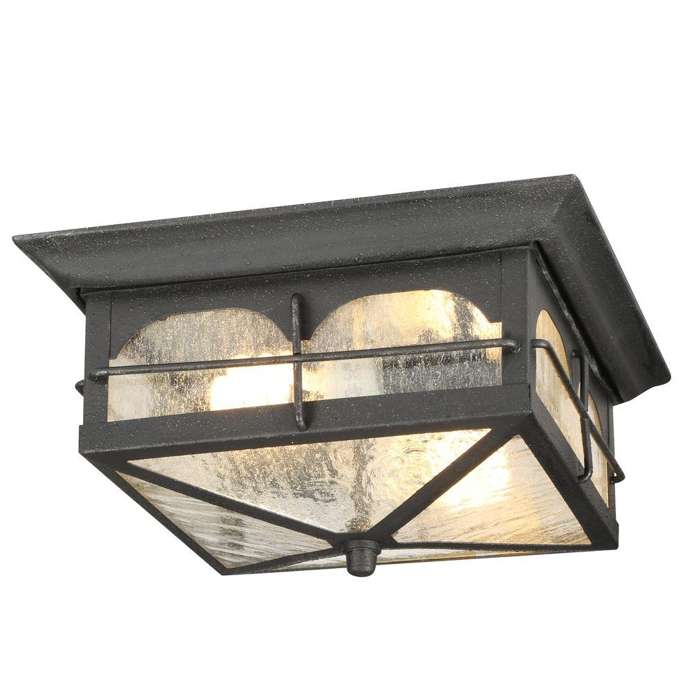 Exterior Light Fixtures Ceiling Mounthome decorators collection brimfield 2 light aged iron outdoor