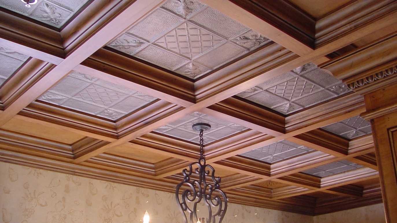 Permalink to Fasade Faux Wood Ceiling Tiles