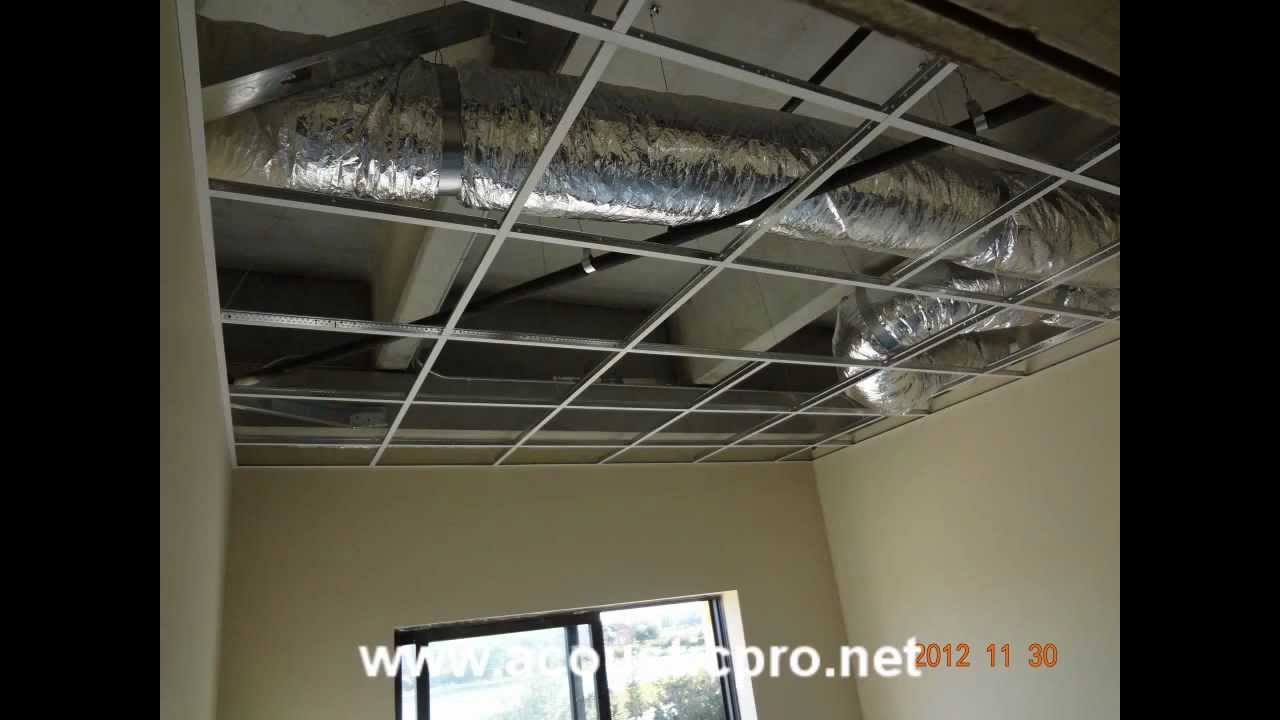 Hang Ceiling Tile Tracks Hang Ceiling Tile Tracks acoustical drop ceiling tile grid install acoustic pro 1280 X 720