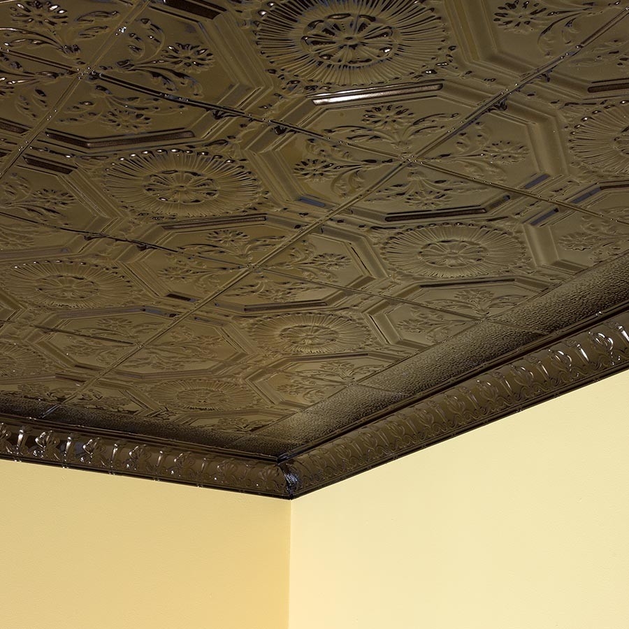 Nail Up Ceiling Tiles Nail Up Ceiling Tiles tin ceiling tile rochester in bronze burst 2x2 lay in 900 X 900