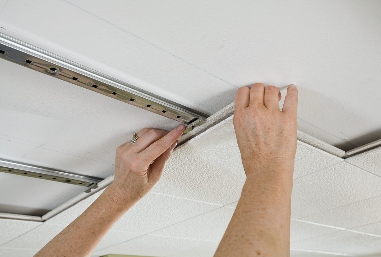 Putting Ceiling Tiles On Walls