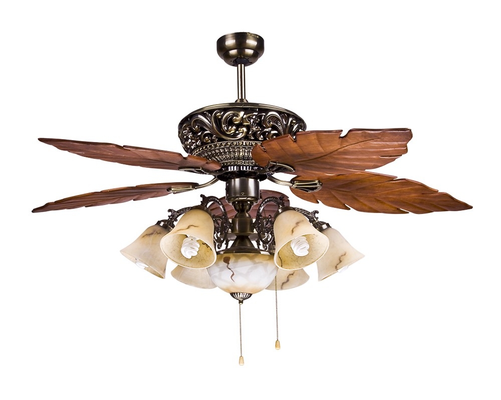 Tropical Ceiling Fan With Light