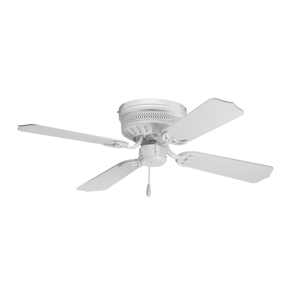 30 Ceiling Fan No Lightprogress ceiling fan without light in white finish p2524 30