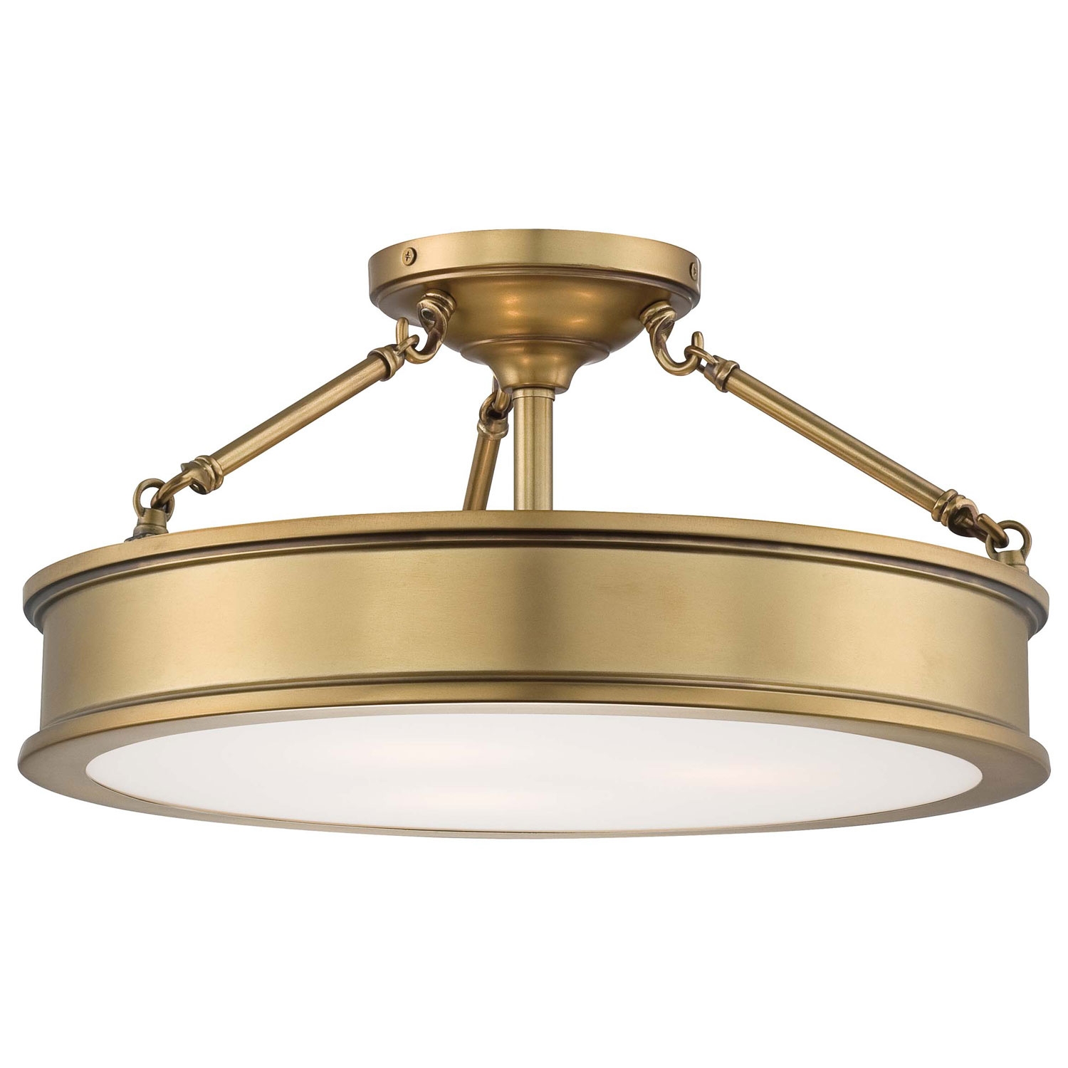 Brass Semi Flush Ceiling Lights