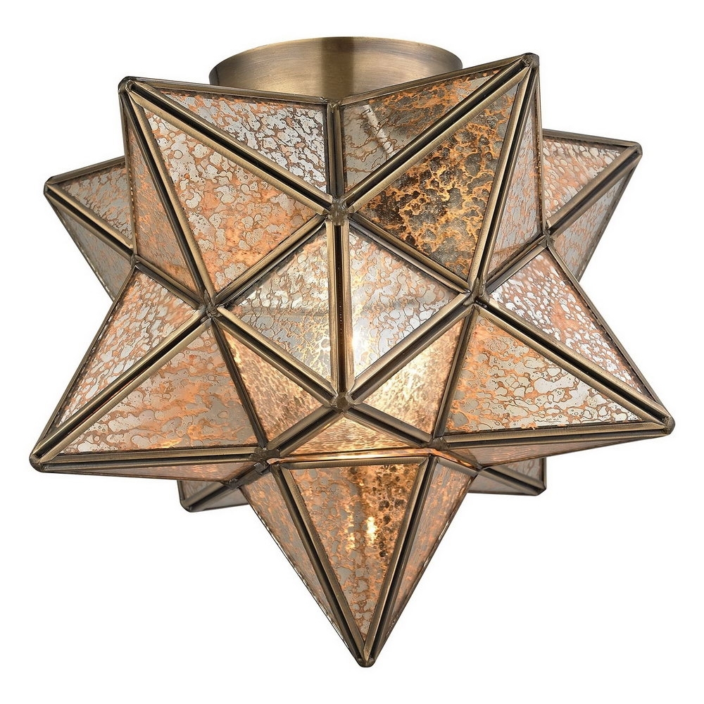 Permalink to Moroccan Star Flush Mount Ceiling Light
