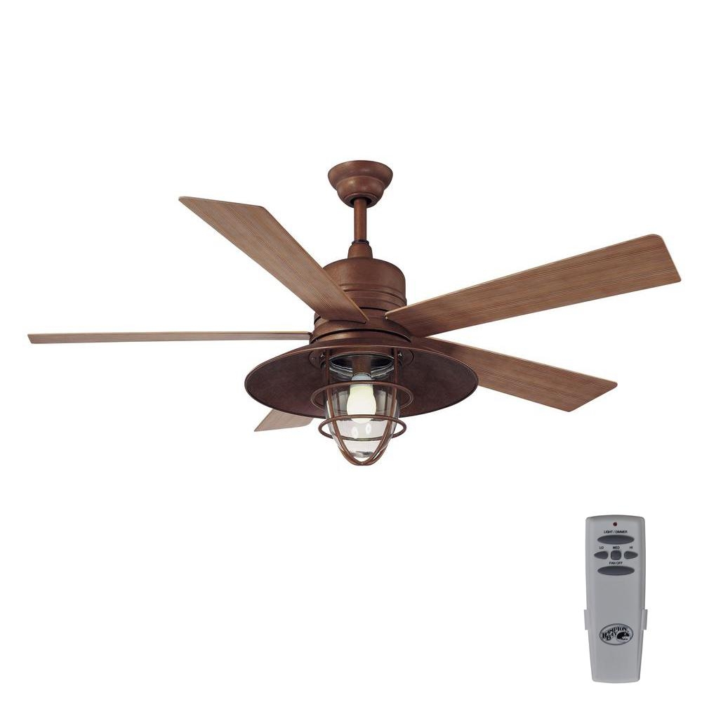 Outdoor Ceiling Fan With Light Kit And Remote