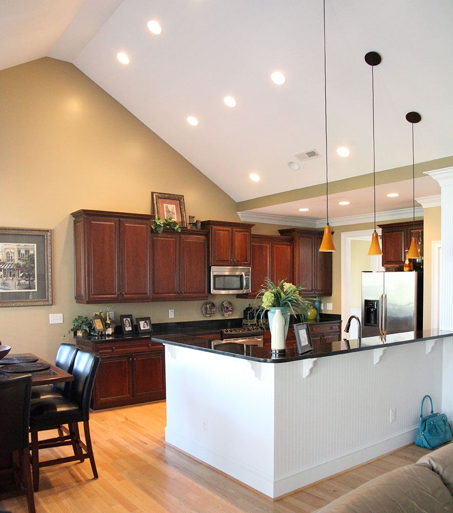 Recessed Lighting Vaulted Ceiling Kitchen