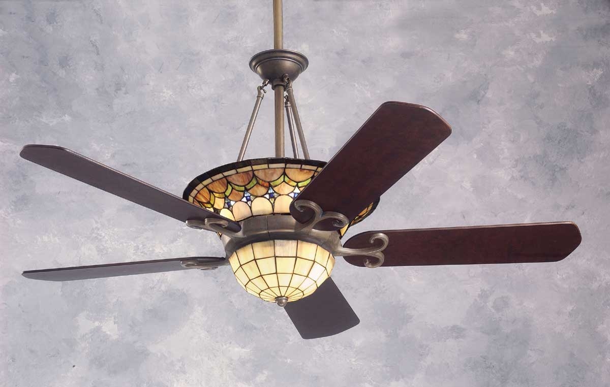 Tiffany Style Ceiling Fan Light Fixtures
