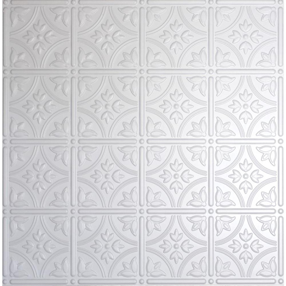 Tin Ceiling Tiles Whiteglobal specialty products dimensions 2 ft x 2 ft matte white lay
