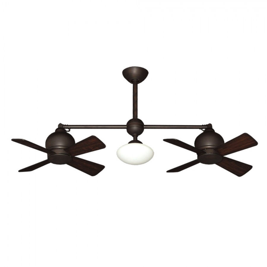 Dual Ceiling Fan With Light