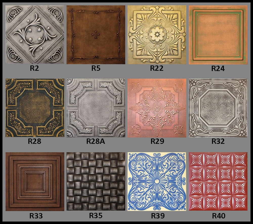 Faux Tin Ceiling Tiles 12×12