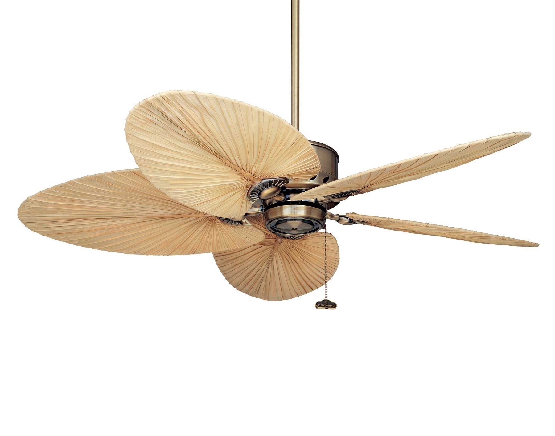 Oasis Palm Leaf Ceiling Fan With Light