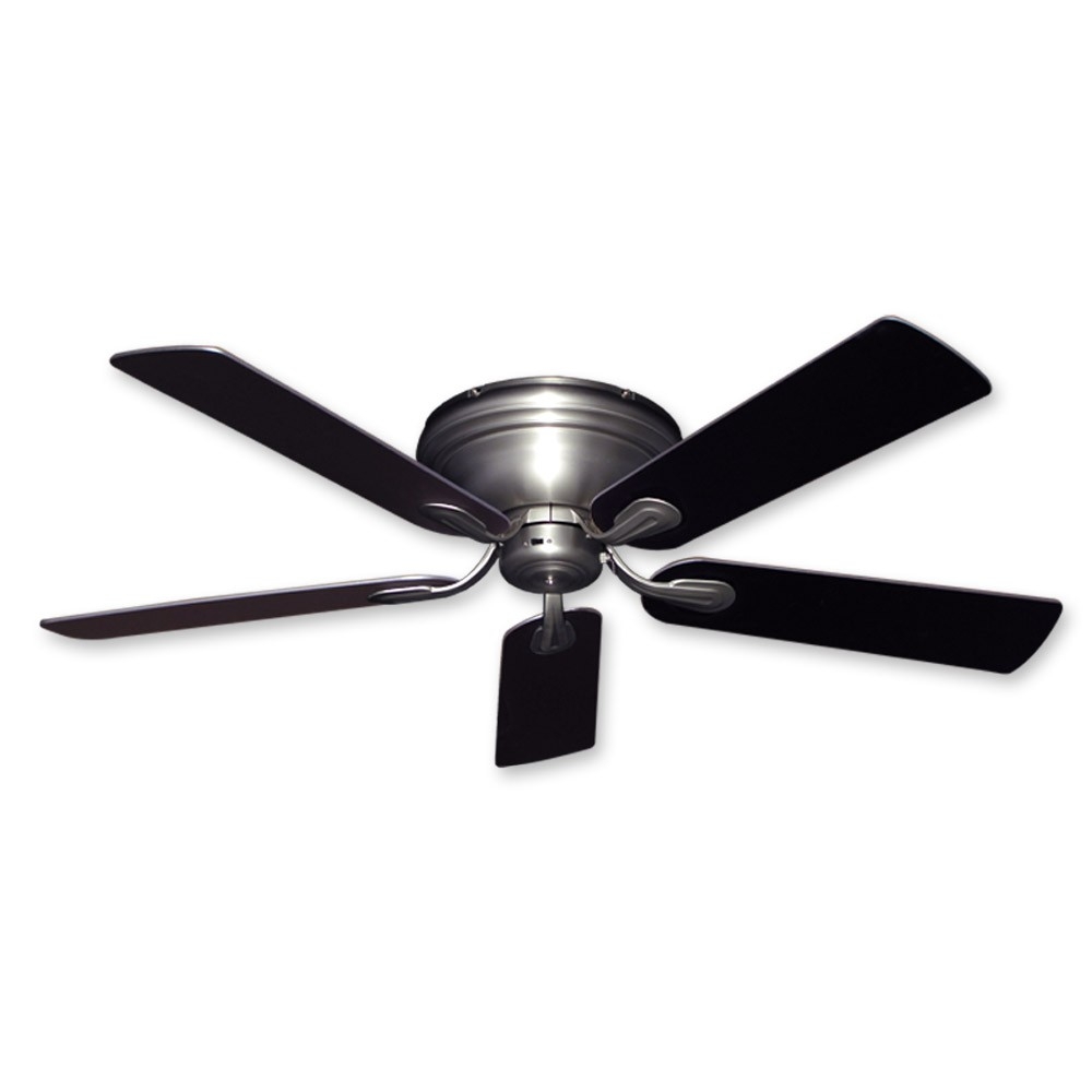 Stainless Steel Ceiling Fan With Light Flush Mount