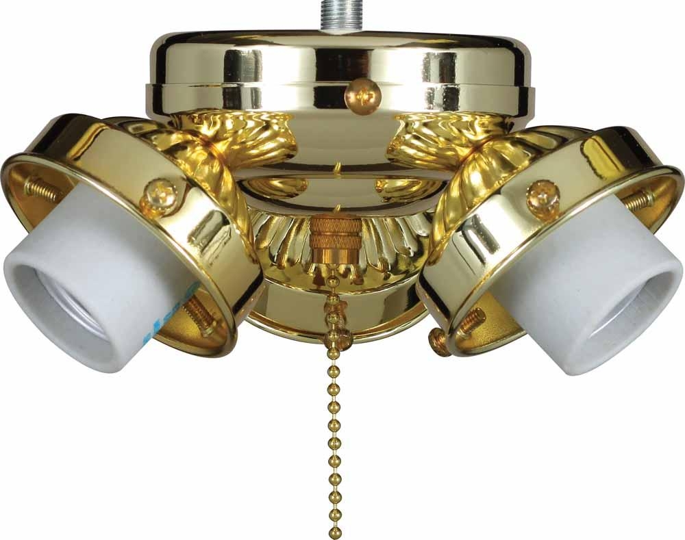 Universal Ceiling Fan Light Kit Polished Brass