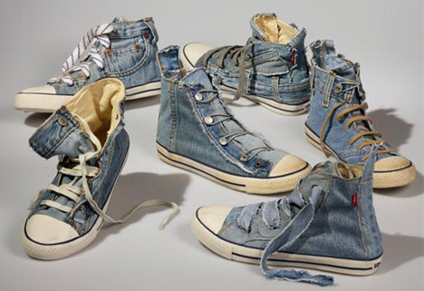 Levis-Reused-Jeans-Shoes