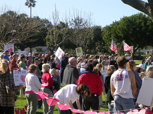 Crowd at Polliwog Park