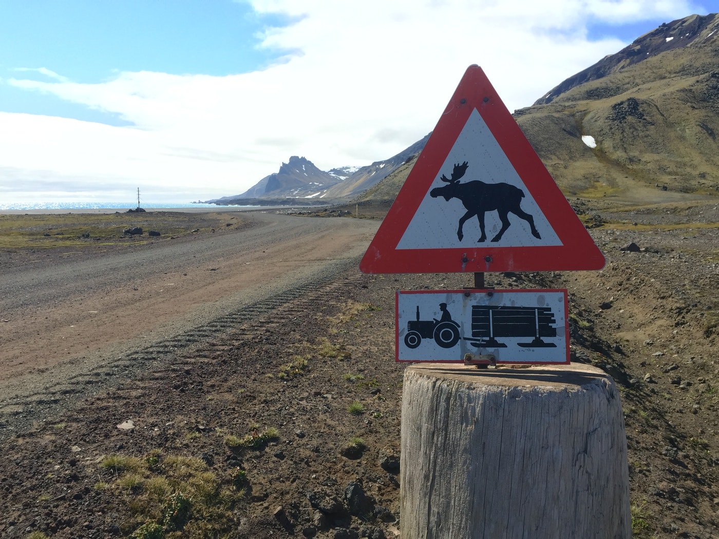 None of these things exist on Jan Mayen, but it's good to have a sense of humor so far from civilization. (Jennifer Kingsley)