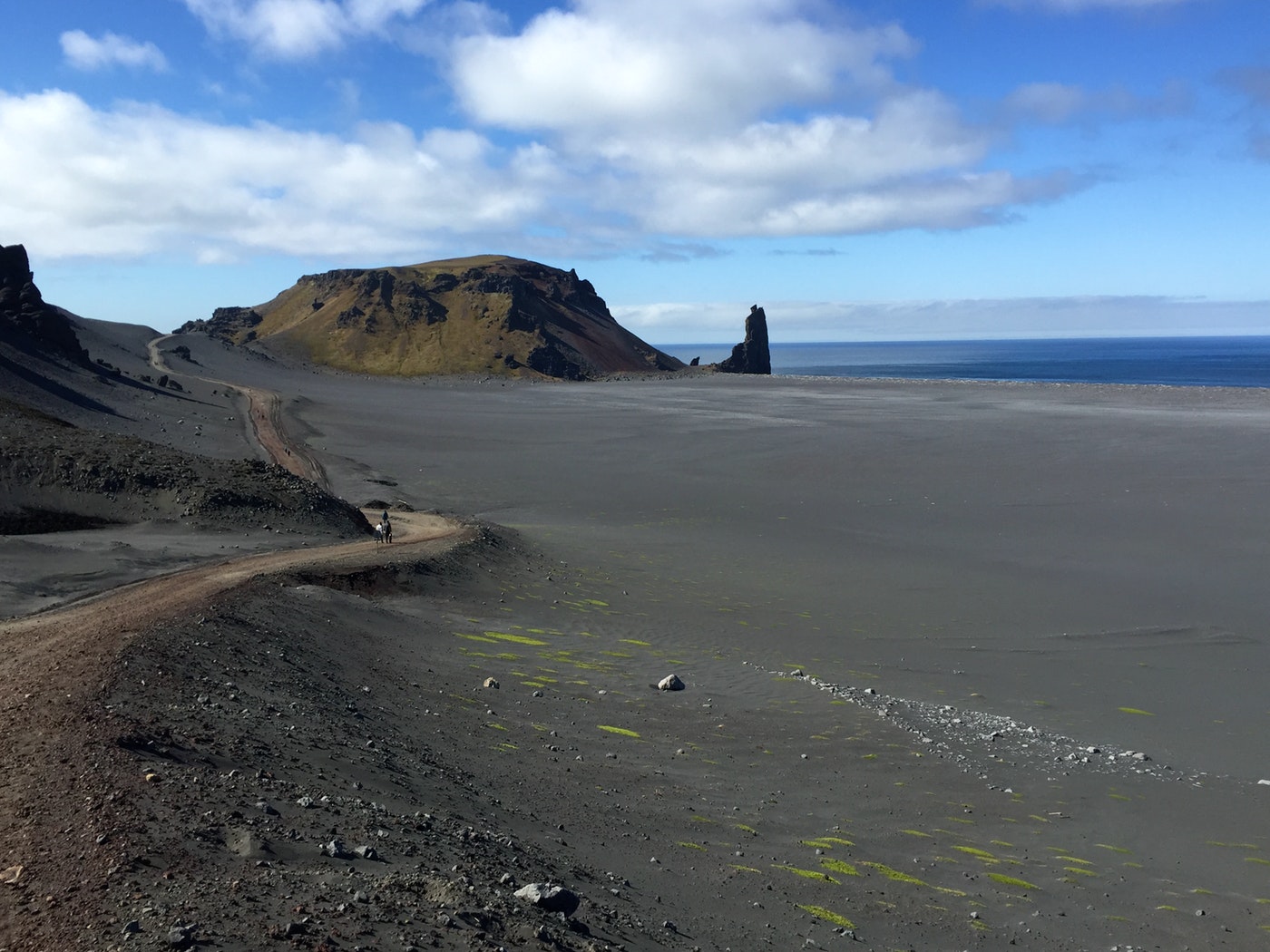 The view from Jan Mayen's road is spectacular. (Jennifer Kingsley)