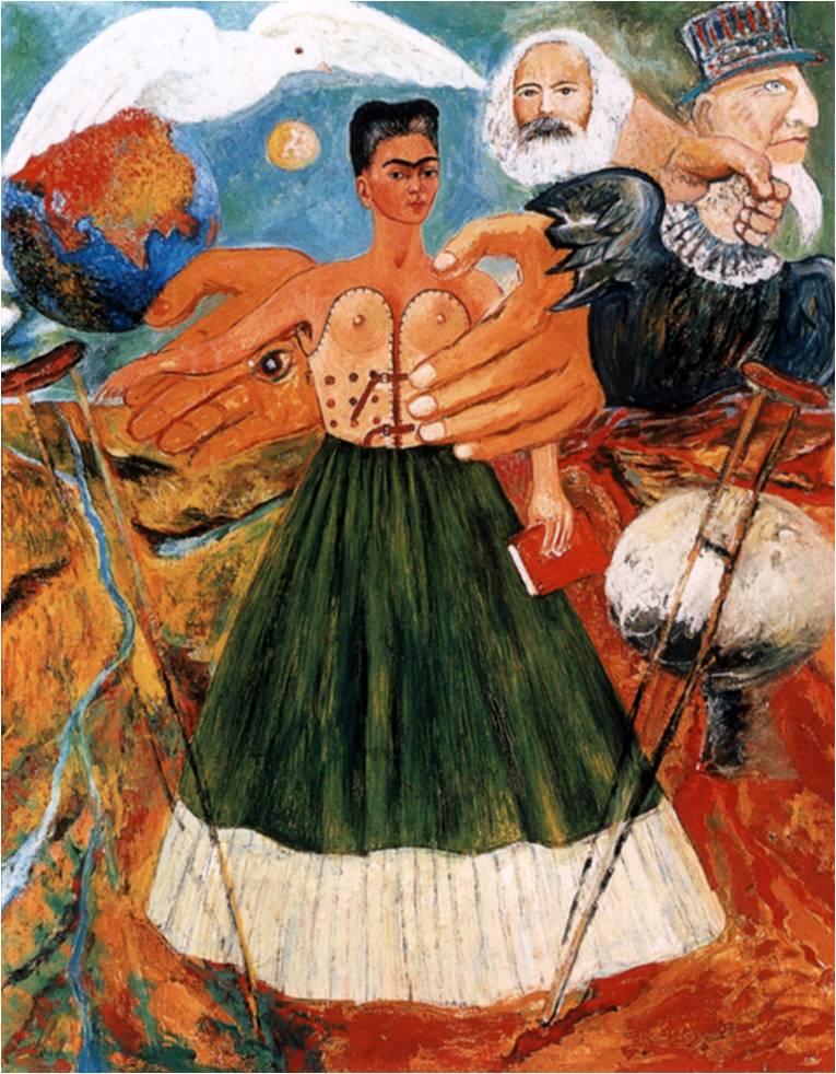Marxism-Will-Give-Health-to-the-Sick-1954-by-Frida-Kahlo