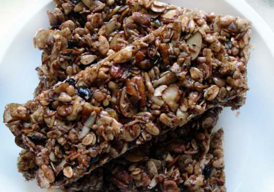 Natural Energy Bars Recipes Granola Fruit