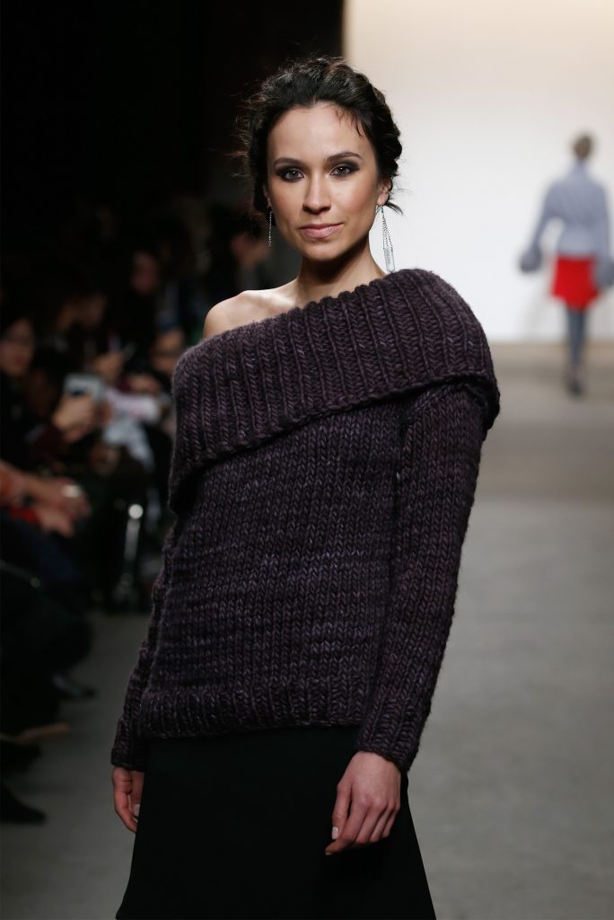 NEW YORK, NY - FEBRUARY 15: A model walks the runway wearing Cute Like Mad at Nolcha shows during New York Fashion Week Women's Fall/Winter 2016 presented by Neogrid at ArtBeam on February 15, 2016 in New York City. (Photo by Brian Ach/Getty Images For Nolcha)