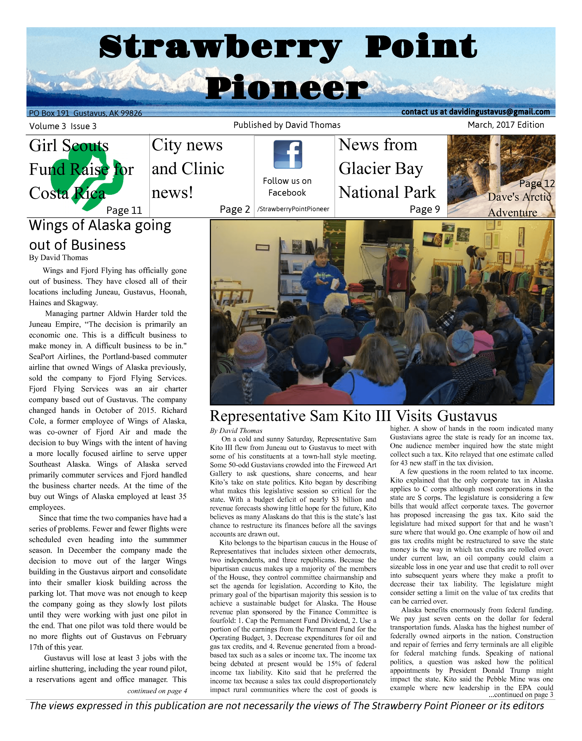 eNewspaper Viewer Strawberry Point Pioneer