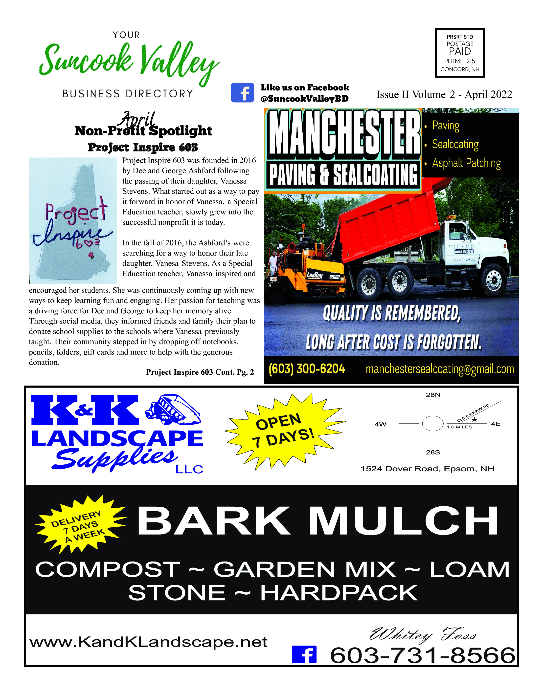 eNewspaper Viewer Suncook Valley Business Directory October Edition