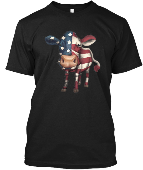 America Flag Cow