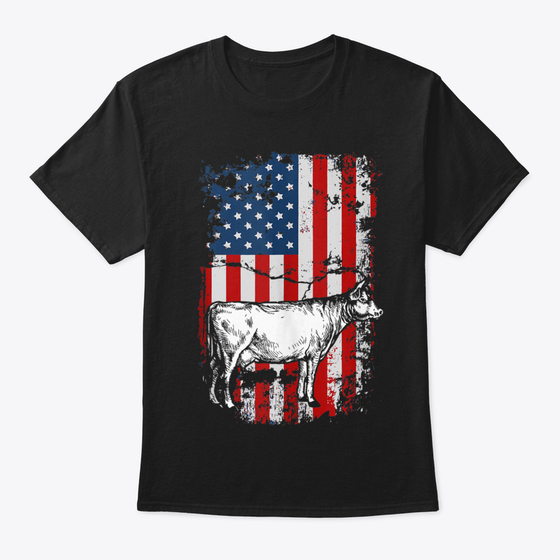 4th Of July American Gift Cow American F