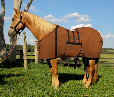 Capa Protetora com Barrigueira Boots Horse Marrom