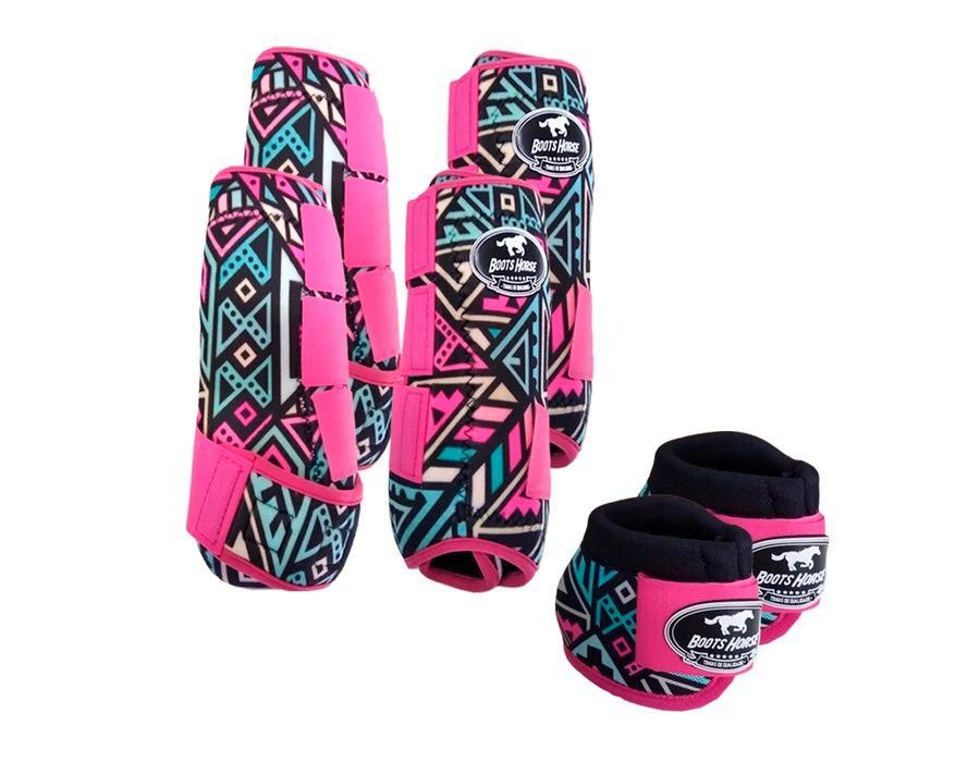 Kit Cloche + Boleteira Dianteira e Traseira Média Boots Horse 