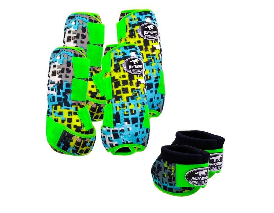 Kit Cloche + Boleteira Dianteira e Traseira Média Boots Horse 