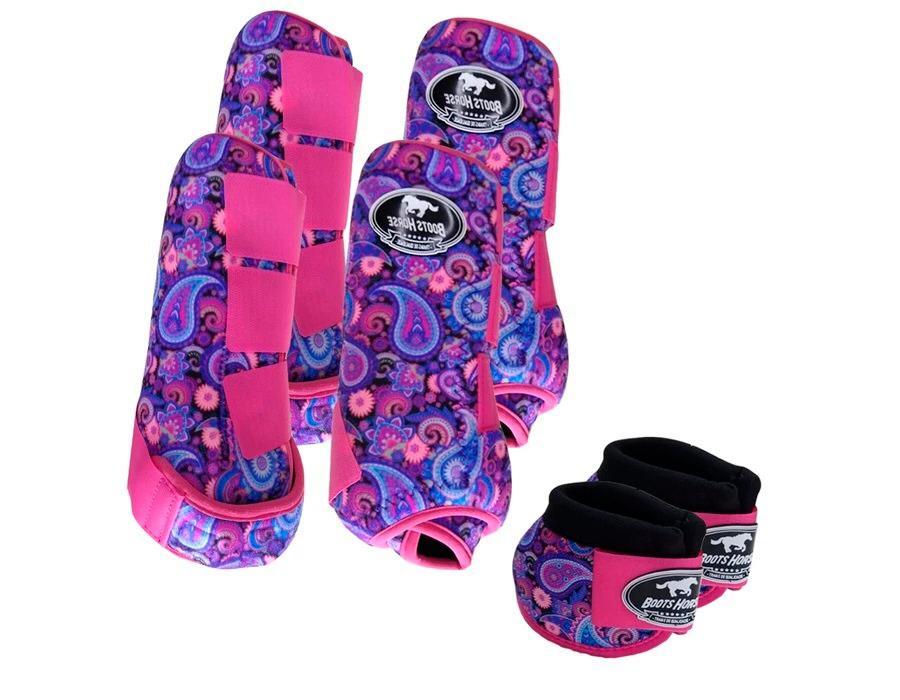 Kit Cloche + Boleteira Dianteira e Traseira Média Boots Horse Paisley
