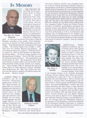 Aurel Ciufecu obituary