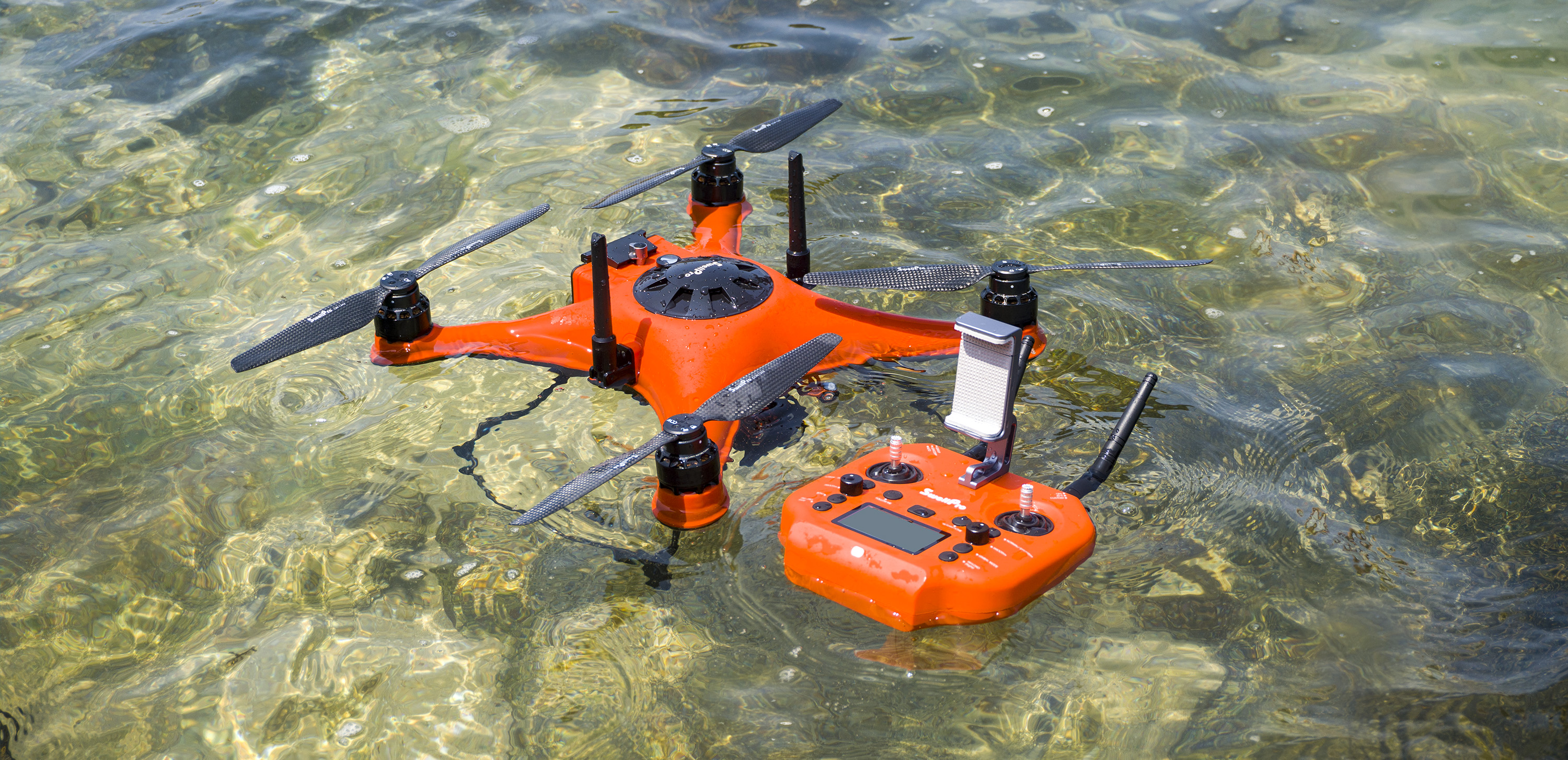seahorse fishing drone