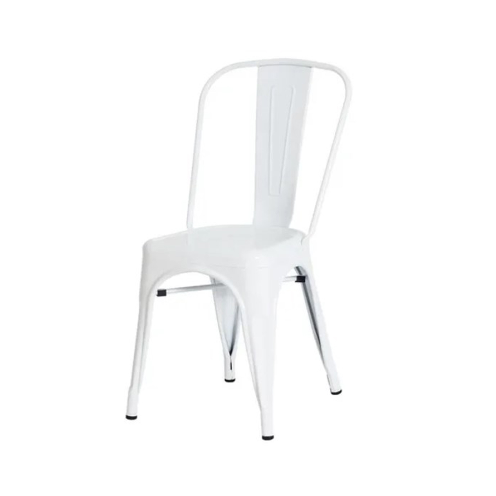 Cadeira Iron Tolix Francesinha de Aço Carbono Branca Frigopro