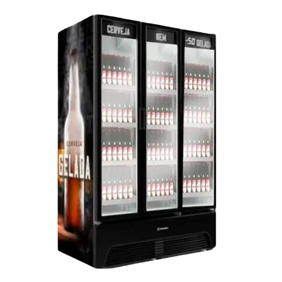 Cervejeira Expositor de Bebidas 3 Portas 1275 Litros 220V VNM3TH Metalfrio