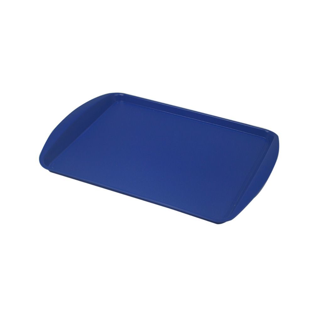 Bandeja Plástica Azul para Fast Food 43x30 cm S300 Kit 10 pçs  Supercron
