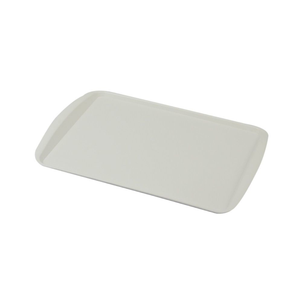Bandeja Plástica Branca para Cafeteria e Doceria 34x23 cm S200 Kit 10 pçs Supercron