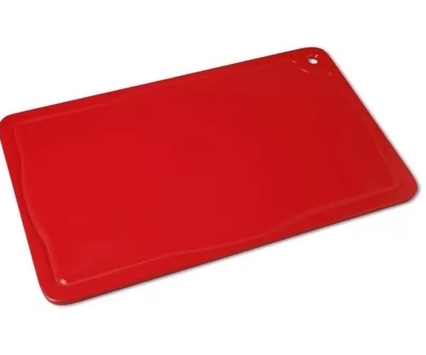 Placa de Corte com Canaleta em Polietileno Vermelha 1,5X30X50cm 120 Pronyl