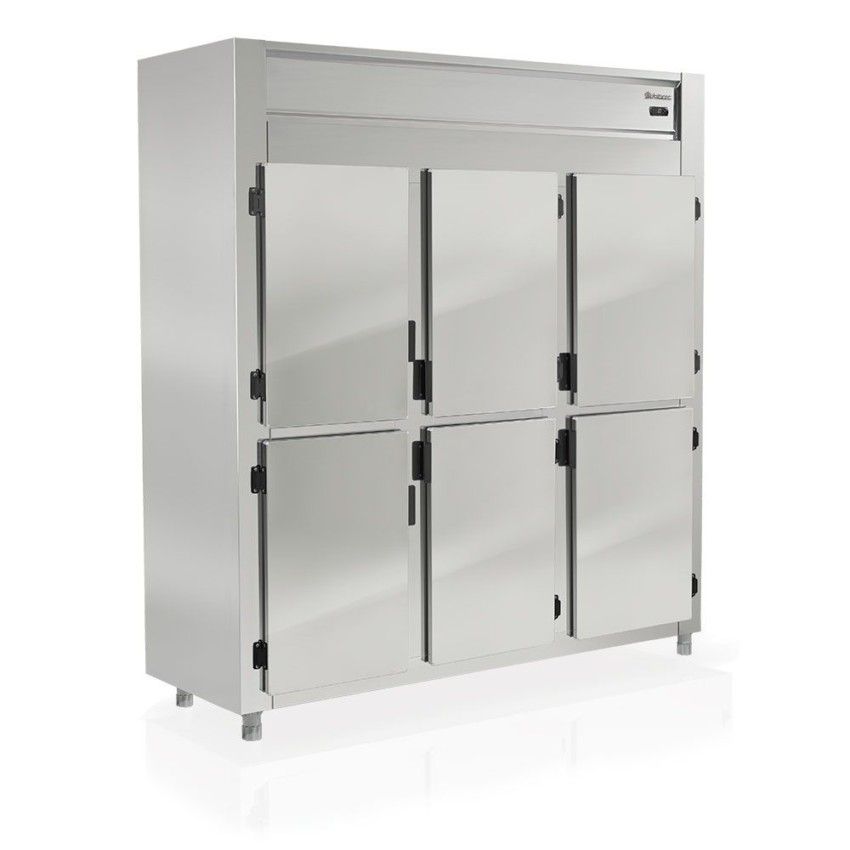 Refrigerador Comercial 6 Portas Inox ZGREP-6P AI 220V Gelopar
