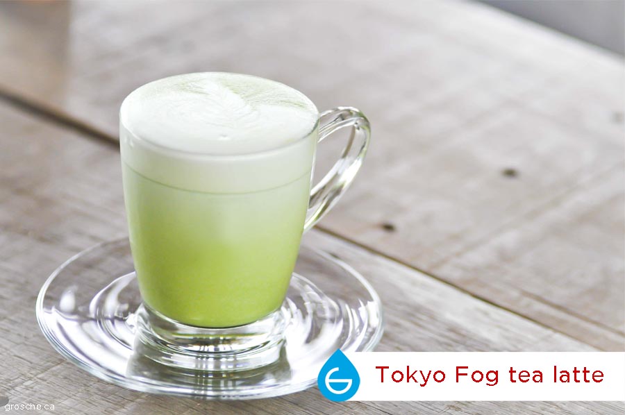 Tokyo Fog matcha latte tea, a london fog drink variation