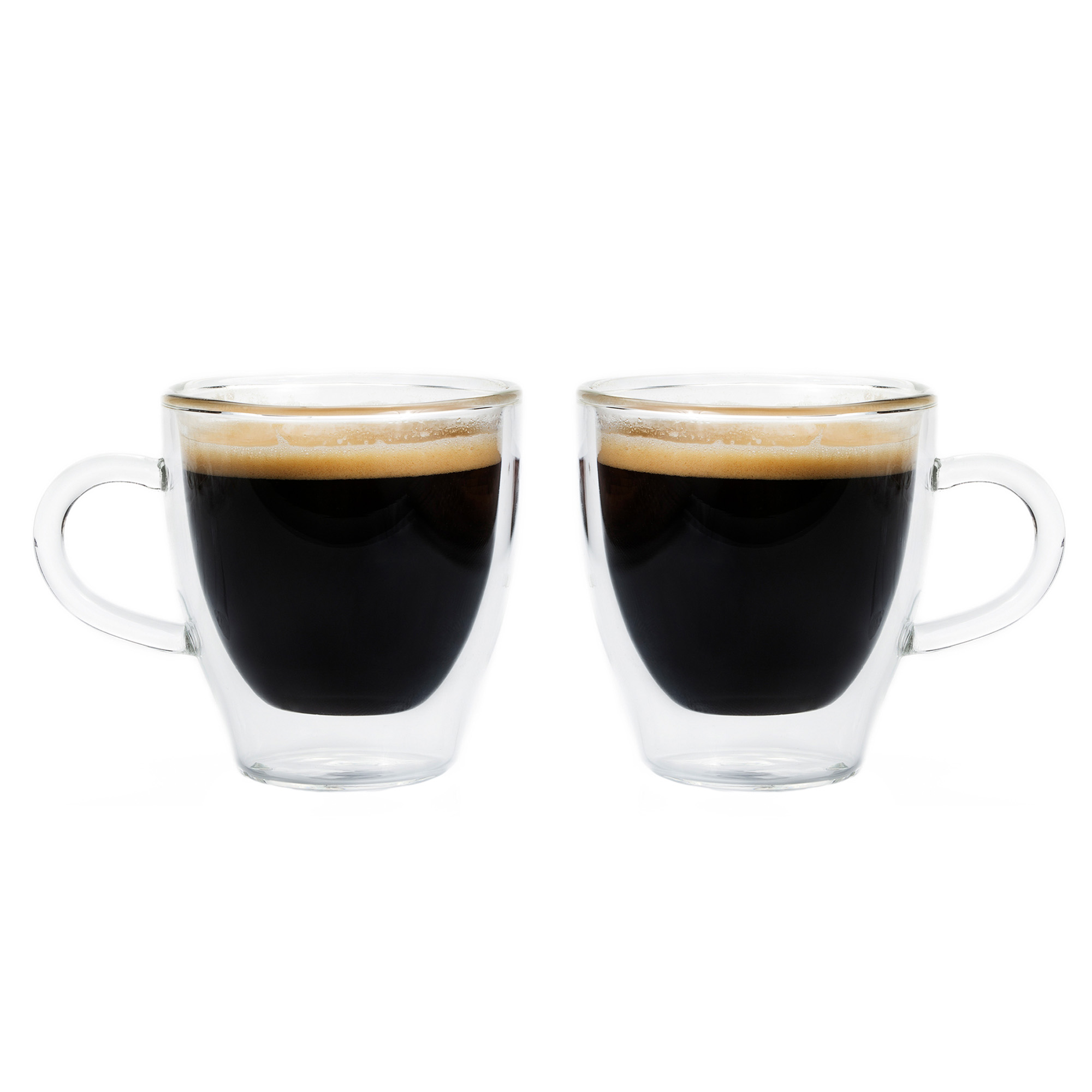 Espresso Shot Glass 3pc Cup Set Tea & More For Coffee.